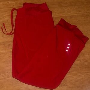 Red Jogger Pants scrubs MEDIUM